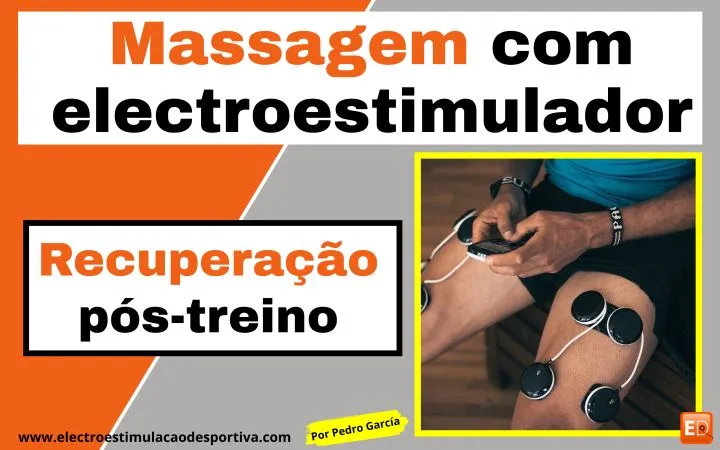 Massagem com electroestimulador recuperação pós-treino