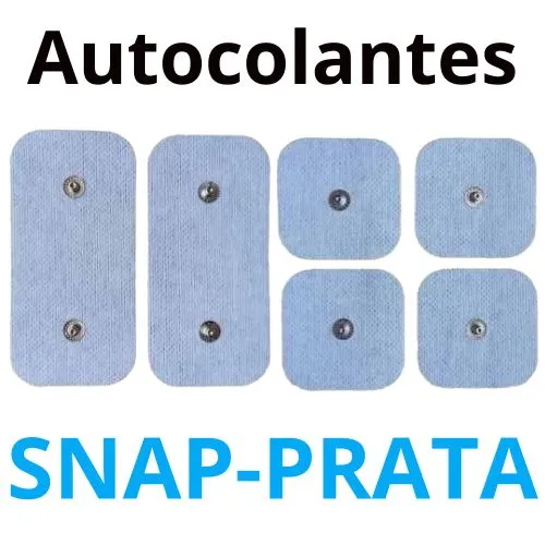 Pacote de Adesivos Extra-Adesivas Snap/Prata Adesivos Dupla ligação